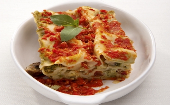 Lasaña de vegetales asados